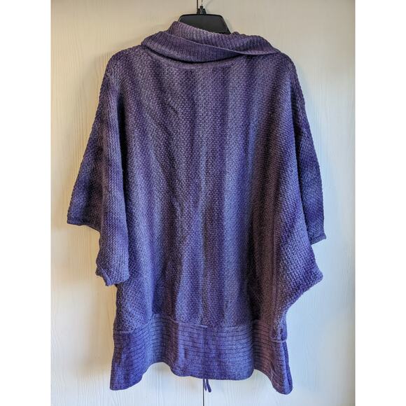 Dressbarn Women's Long Sleeve Purple Cowl Neck Blended Fiber Sweater Size 22/24 - Picture 2 of 5